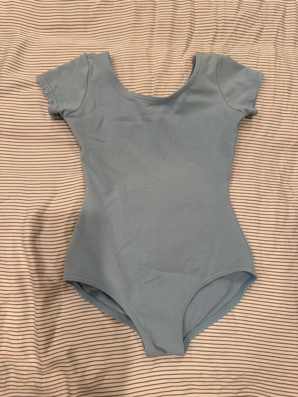 Capezio Light Blue Sleeveless Dance Bodysuit